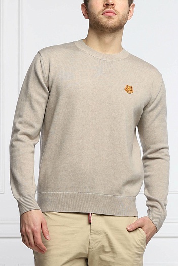 Джемпер Kenzo Tiger logo-patch - Beige   