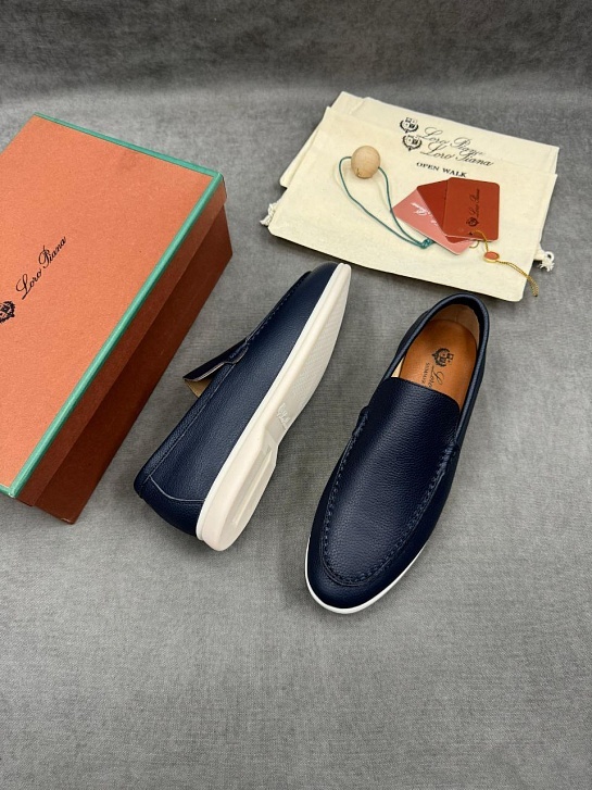 Мужские кожаные лоферы Loro Piana