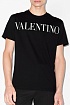 Мужская чёрная футболка Valentino