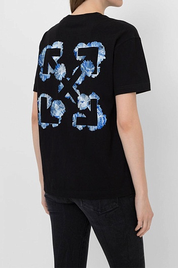 Мужская чёрная футболка Off-White "Arrows"   