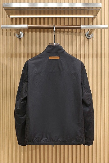 Мужская чёрная ветровка Zegna   