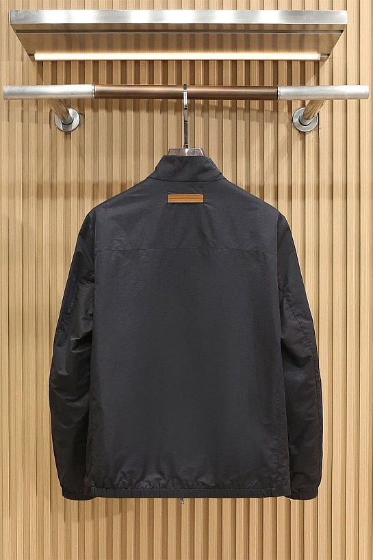 Мужская чёрная ветровка Zegna