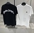 Чёрная оверсайз футболка Moncler Genius 8 x Palm Angels