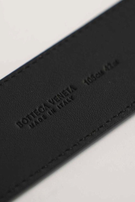 Кожаный ремень Bottega Veneta (ширина 4 см, длина 100 / 105 см)