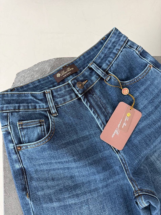 Женские синие джинсы Loro Piana premium