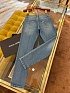 Мужские синие джинсы Dolce & Gabbana slim fit Premium