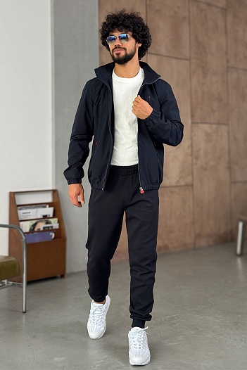 Мужская тёмно-синяя ветровка Kiton   