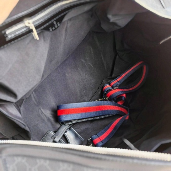 Кожаная дорожная сумка Gucci GG monogram 45x28 см