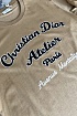 Бежевая мужская футболка Christian Dior Atelier