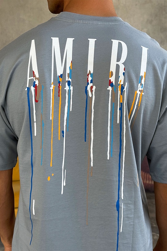 Мужская серая футболка Amiri