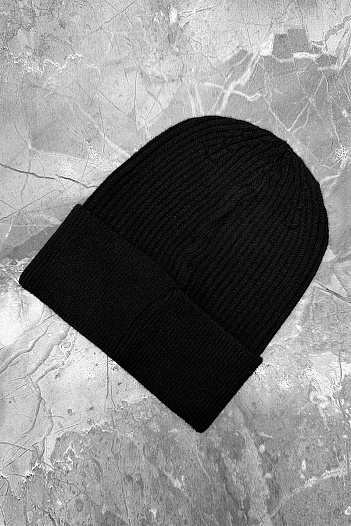 Шапка чёрного цвета Stefano Ricci logo-plaque   