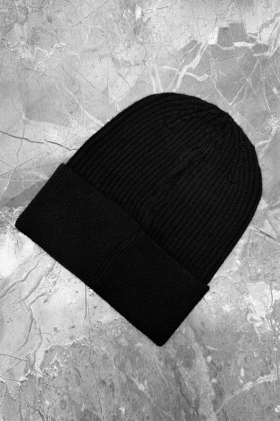 Шапка чёрного цвета Stefano Ricci logo-plaque