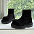 Женские замшевые ботинки с мехом Balenciaga Alaska Fur High Boot Premium - Black