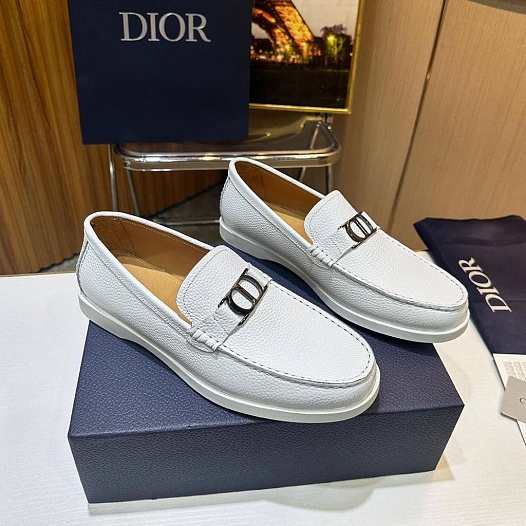 Мужские кожаные лоферы Dior   