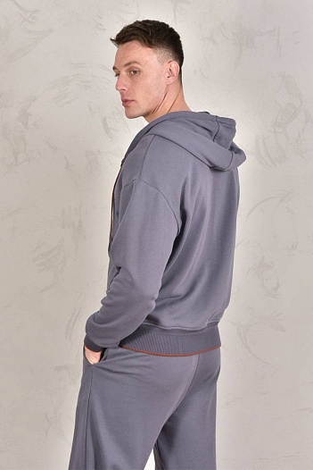 Спортивный костюм Loro Piana Premium signature logo - Grey   