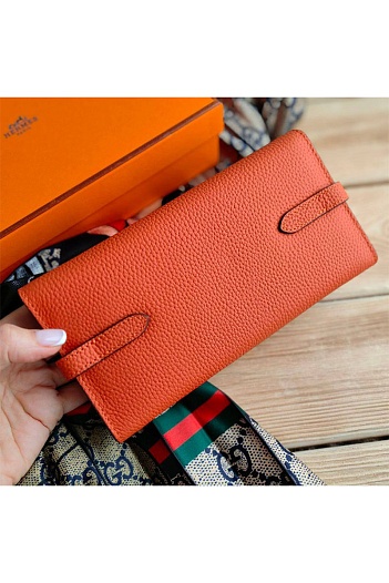 Кожаное портмоне Hermes Kelly 20.5x10 см (3 расцветки)   