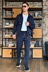 Тёмно-синие спортивные штаны Moncler striped logo