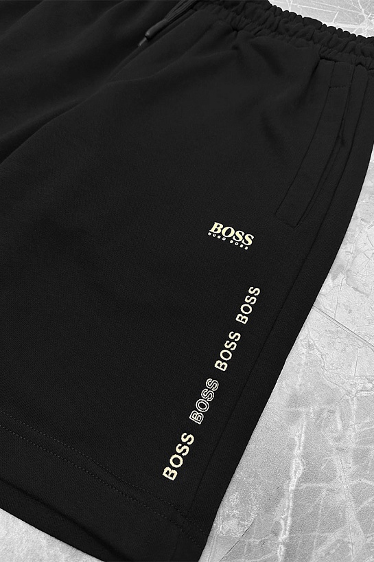 Мужские чёрные шорты Hugo Boss