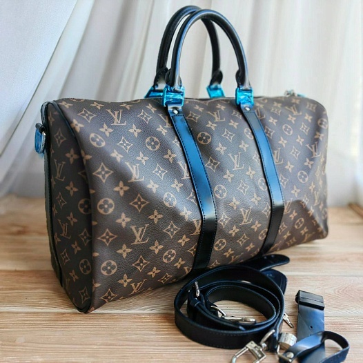 Кожаная дорожная сумка Louis Vuitton Keepall 45x27 см   