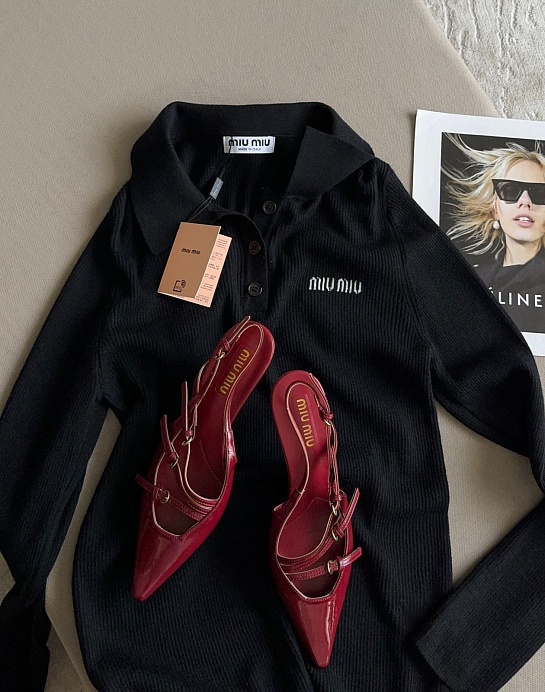 Женская чёрная кофта MIU MIU