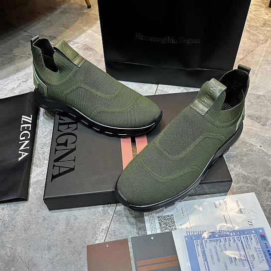 Мужские текстильные кроссовки Ermenegildo Zegna