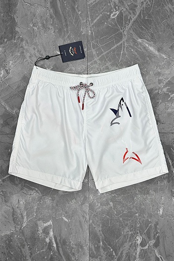 Мужские шорты Paul & Shark белого цвета   