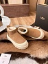 Женские замшевые ботинки UGG Classic Mini Hybrid - Chestnut / White
