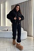 Чёрный женский костюм тройка MIU MIU