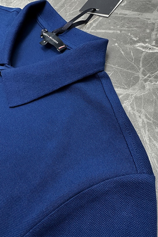 Мужское синее поло Tommy Hilfiger
