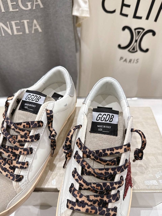 Женские кожаные кроссовки Golden Goose Super Star premium