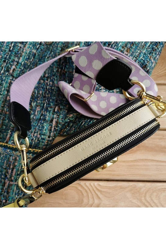 Кожаная сумка Marc Jacobs 25x16 см - Pink / Blue