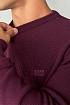 Мужской джемпер бордового цвета Hugo Boss logo-embroidered