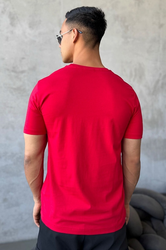 Мужская красная футболка Hugo Boss