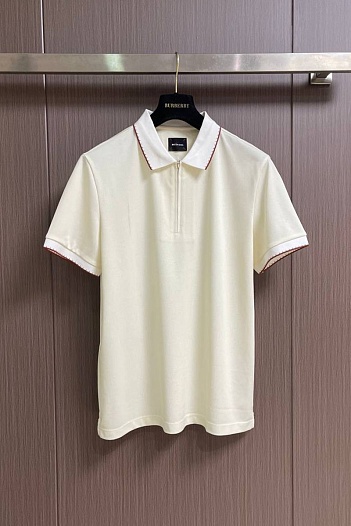 Мужское поло белого цвета Kiton premium   