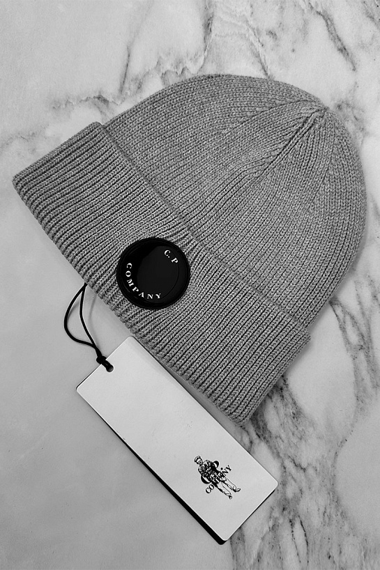 Шапка C.P. Company Single Lens - Light Grey