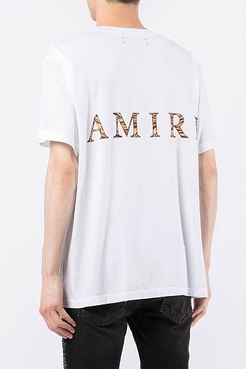 Белая мужская футболка Amiri Chinese New Year logo   