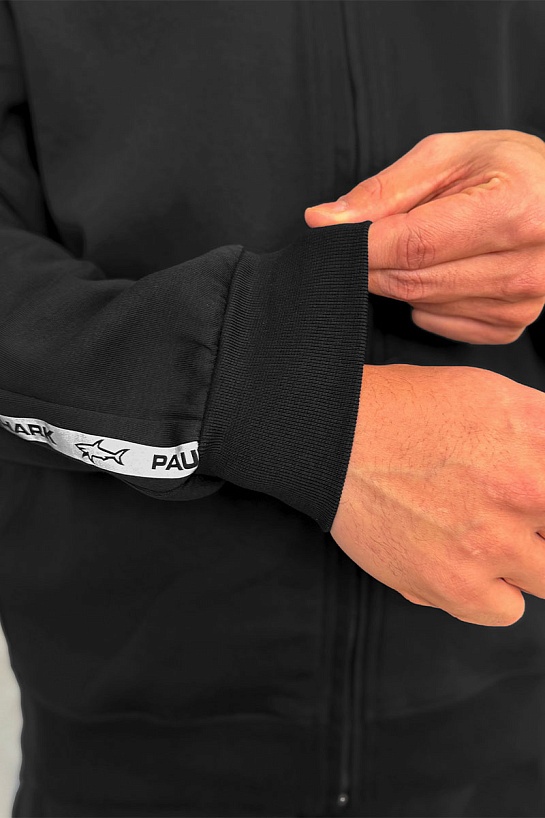 Чёрная кофта на молнии Paul & Shark