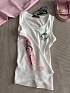 Женская белая майка Chrome Hearts premium