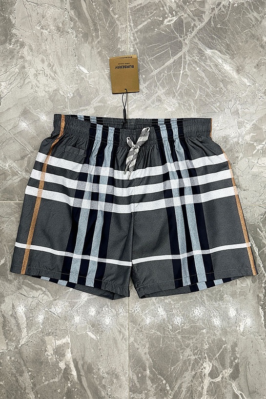 Мужские серые шорты Burberry London Check