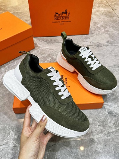 Мужские кроссовки Hermes Drift - Green   