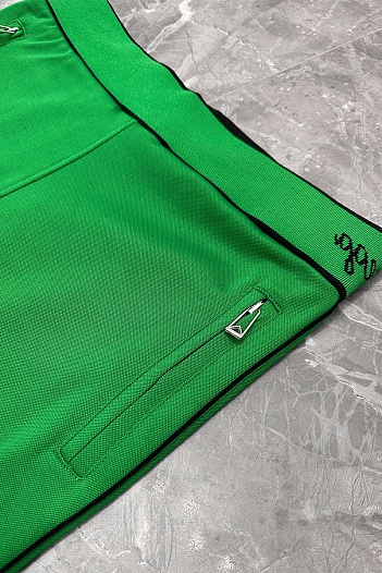 Мужские штаны Bottega Veneta зелёного цвета   