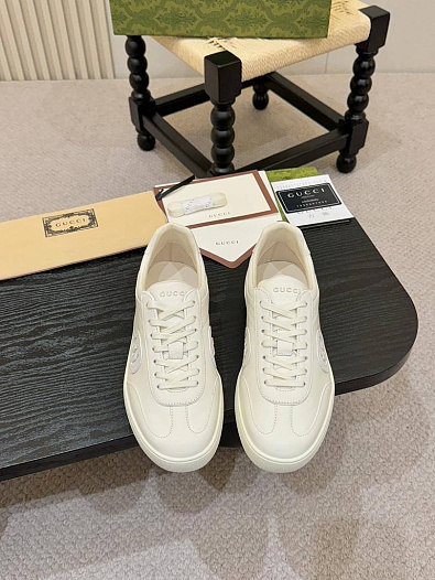 Мужские кроссовки Gucci G75 - White   