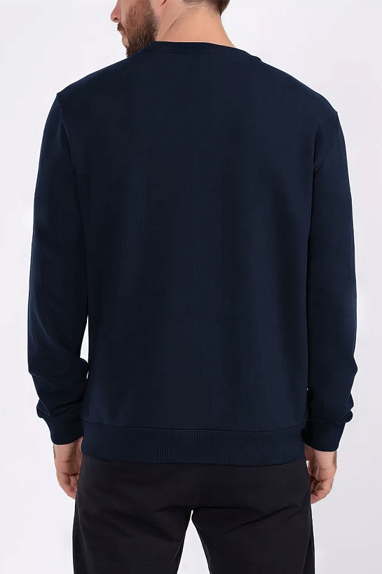 Свитшот тёмно-синего цвета Paul & Shark logo-print