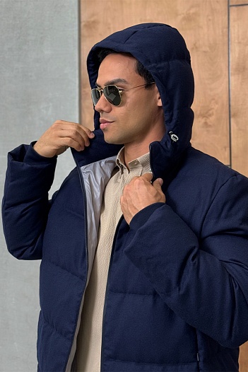 Мужской пуховик Brunello Cucinelli Premium - Navy   