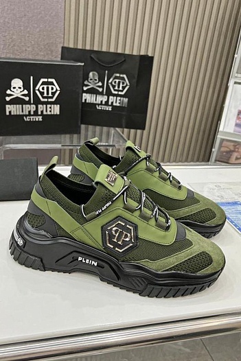 Мужские кроссовки Philipp Plein Predator - Green   