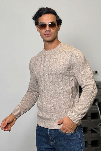 Мужской свитер Loro Piana premium - Light Beige   