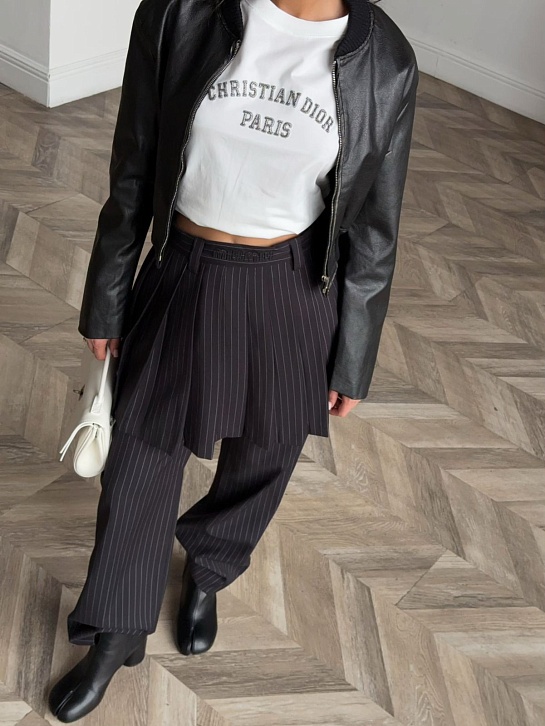 Женская футболка белого цвета Dior