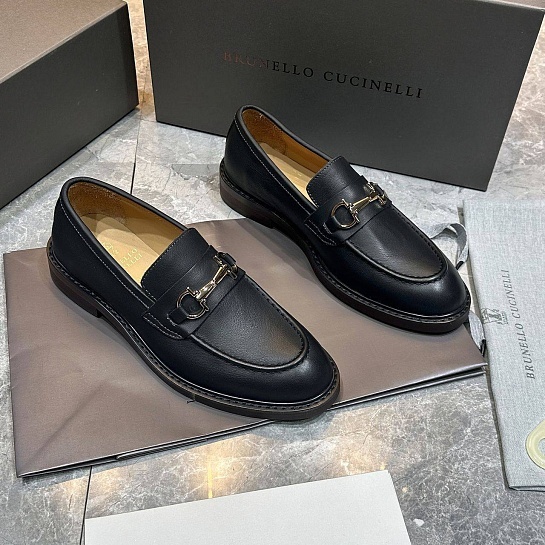 Кожаные лоферы Brunello Cucinelli Premium - Black
