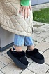 Замшевые женские слиперы с мехом UGG Funkette Platform