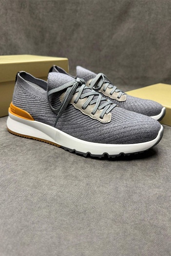 Мужские кроссовки Brunello Cucinelli knitted - Grey   